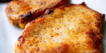 pan seared pork chops—juicy