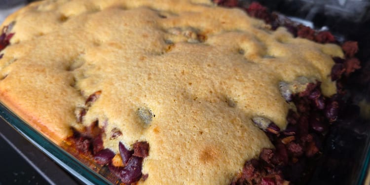 Layers of hearty chili topped with golden cornbread — a cozy family favorite in one dish.