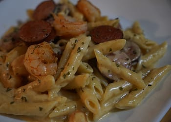 Cajun Shrimp and Sausage Pasta