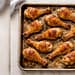 Baked chicken drumsticks at 400 degrees on a sheet pan